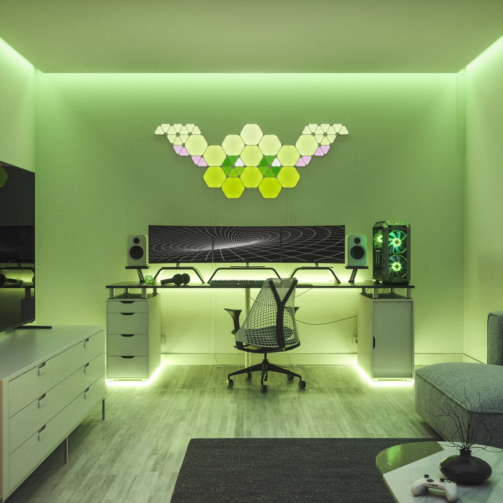 Nanoleaf Shapes Hexagons Starter Kit with 9 Light Panels