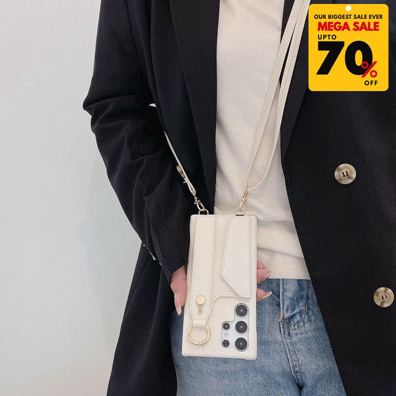 Faux Leather Crossbody Phone Case-DIVERSITY