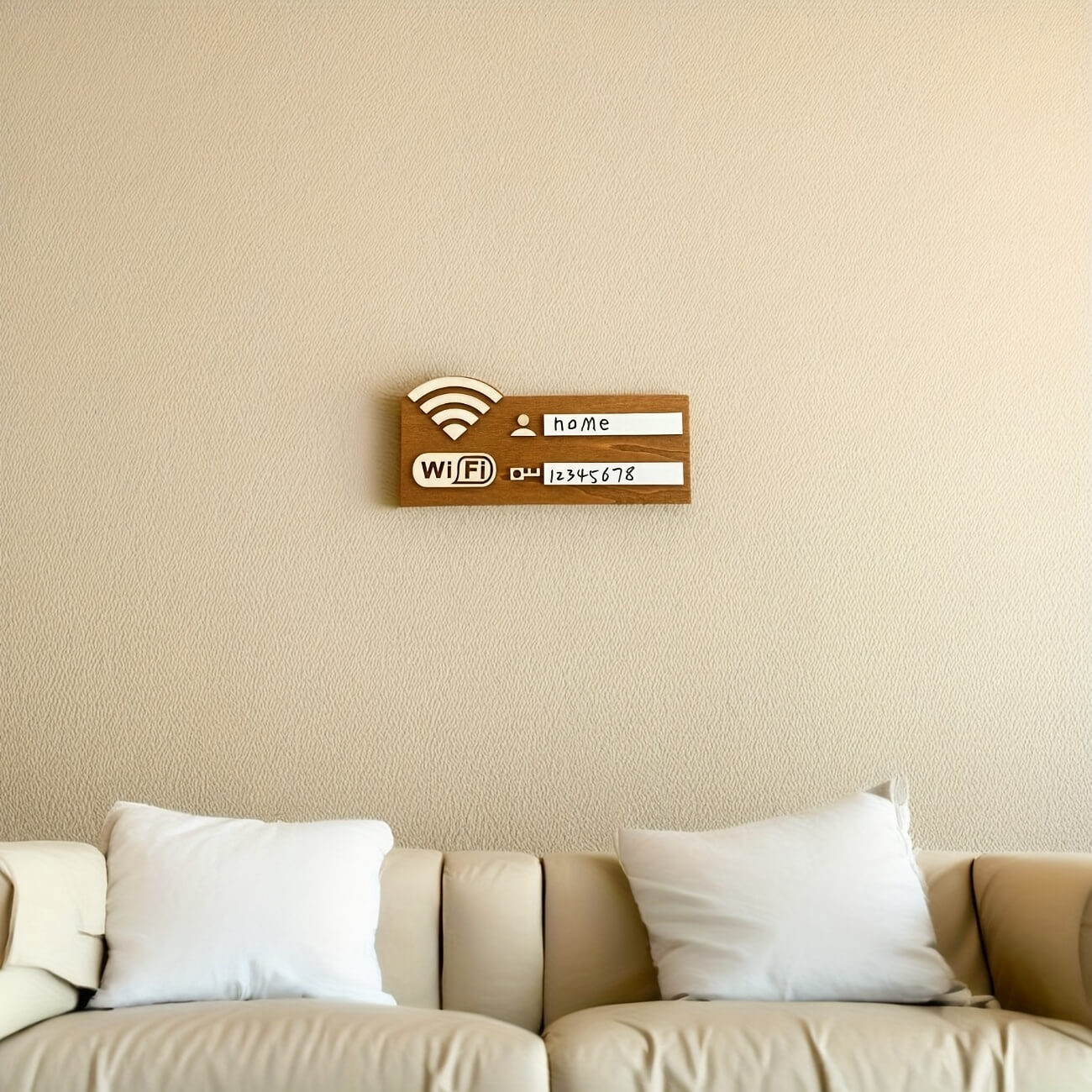 Wooden WiFi Password Wall Mounted Sign