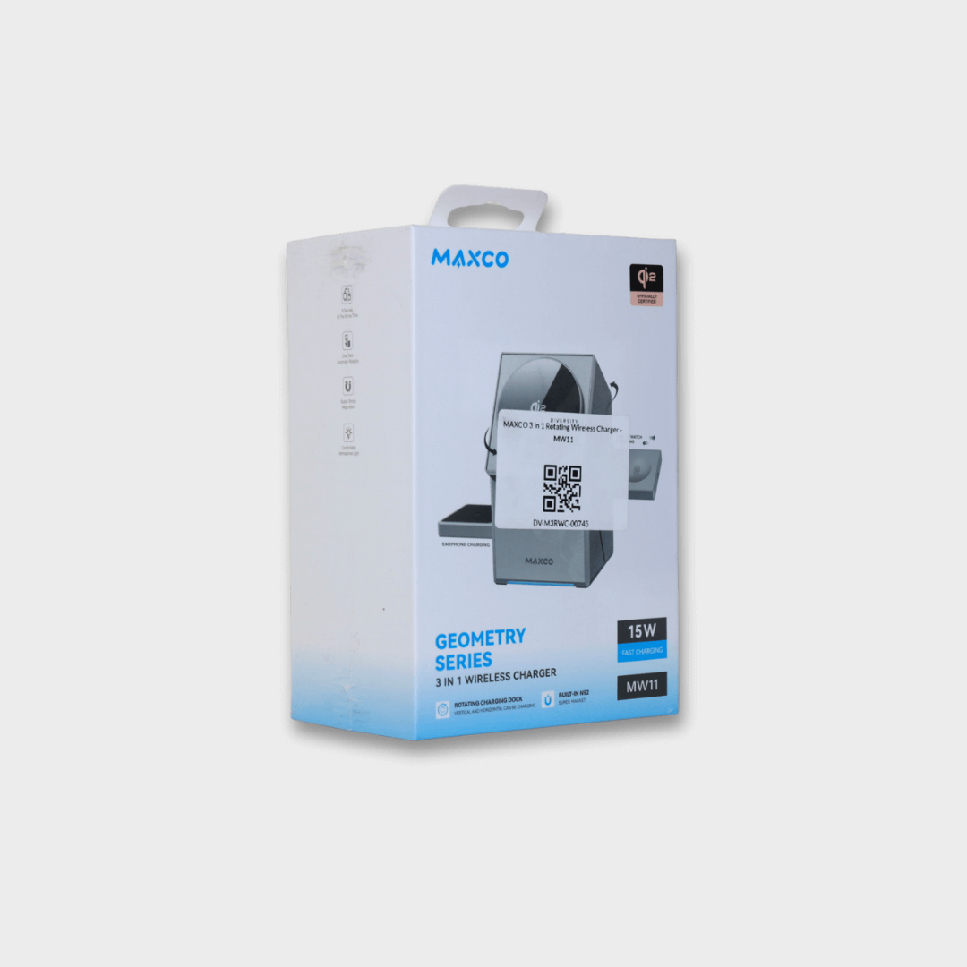 MAXCO 3 in 1 Rotating Wireless Charger - MW11