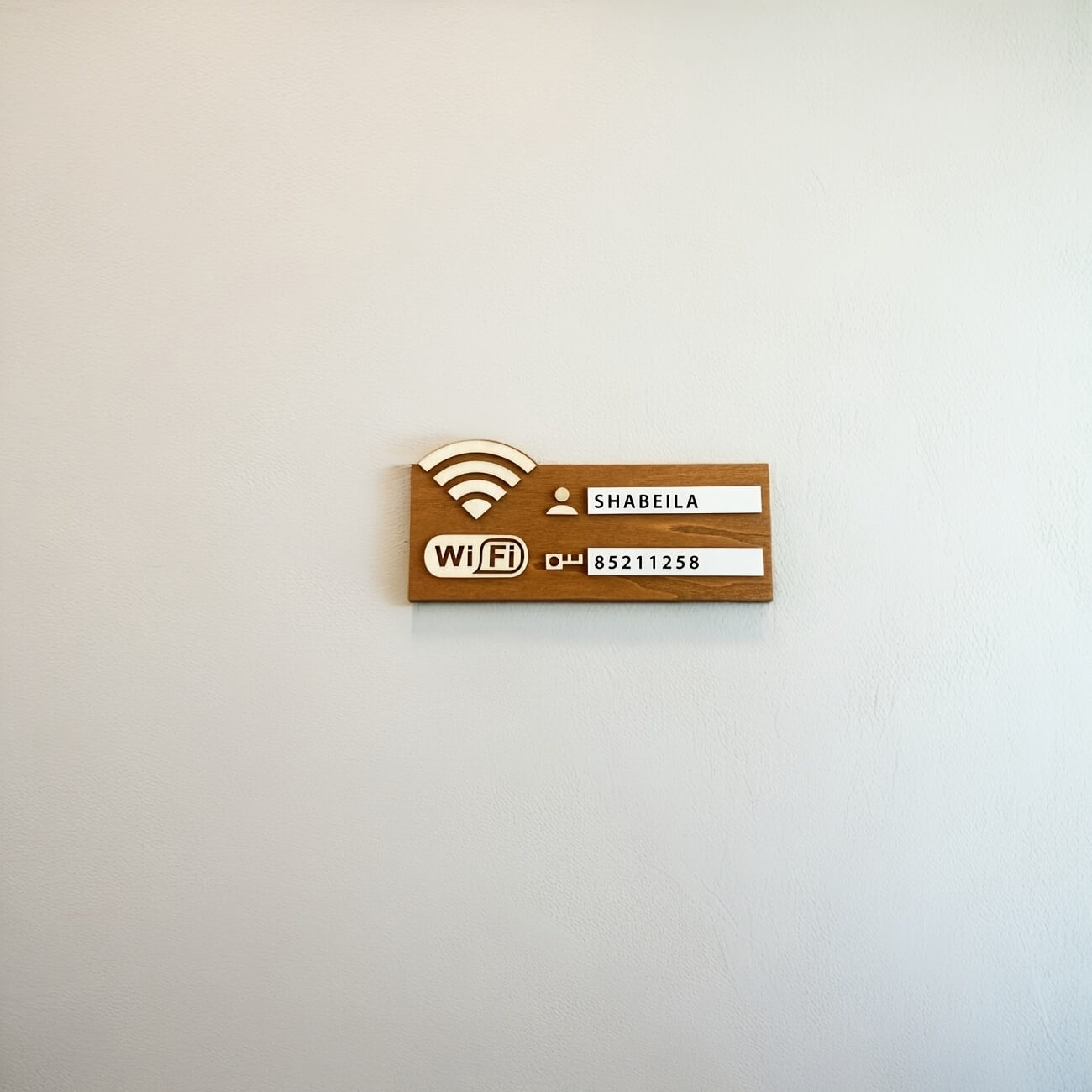 Wooden WiFi Password Wall Mounted Sign