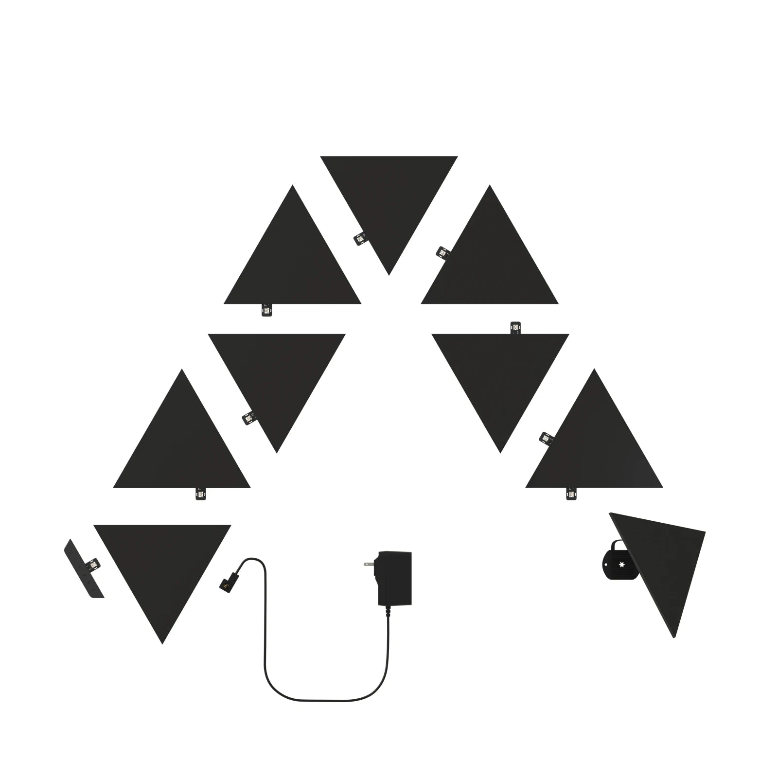 Nanoleaf Shapes Ultra Black Triangle Light Panels Smarter Kit