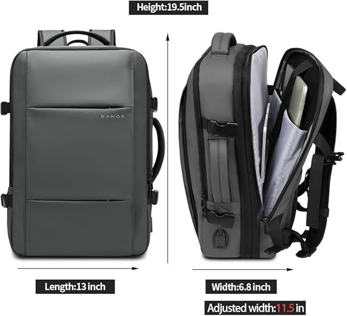 BANGE Digital Nomad Travel Backpack - Black-DIVERSITY