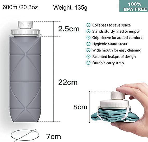 Foldable Silicone Water Bottle-DIVERSITY