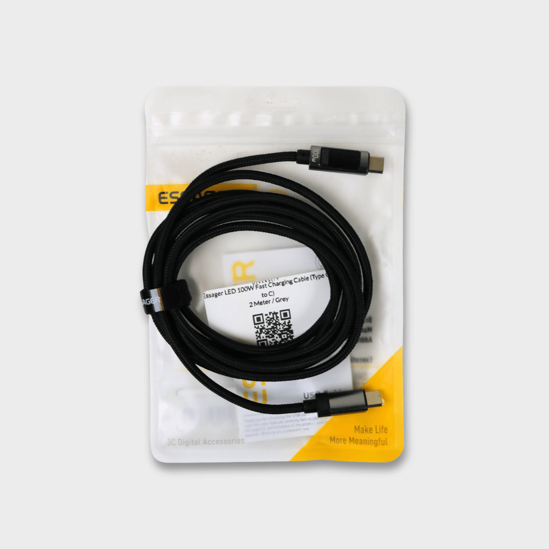 Essager LED 100W Fast Charging Cable (Type C to C)
