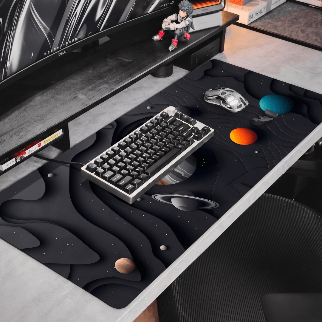 Printed Leather Desk Mat - Astro