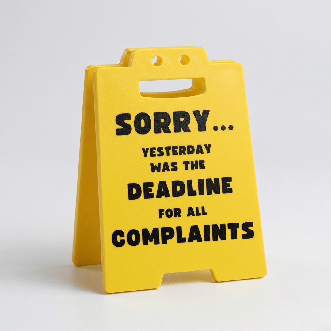 Funny Caution Desk Signs