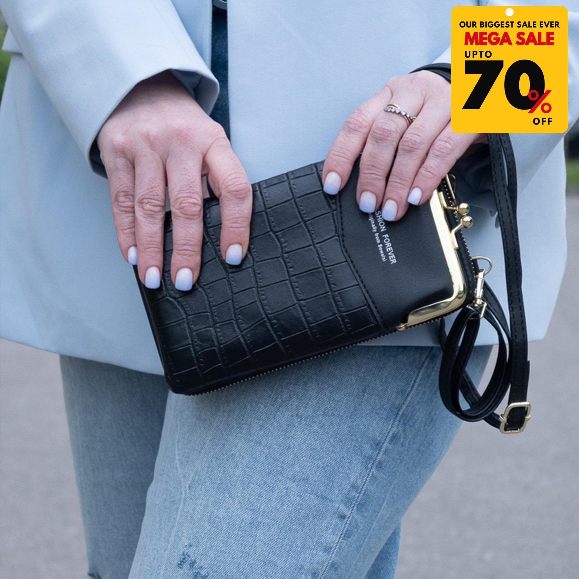 Women Multi-Purpose Crossbody Crocodile Bag-DIVERSITY