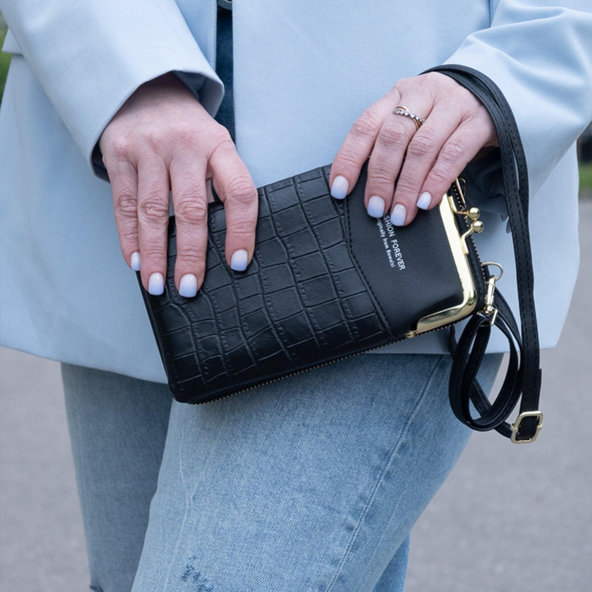 Women Multi-Purpose Crossbody Crocodile Bag-DIVERSITY