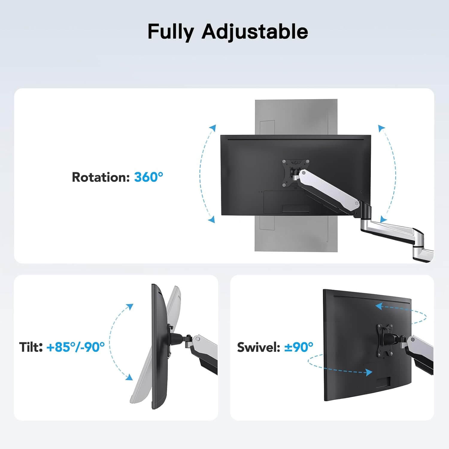 HUANUO Triple Monitor Mount