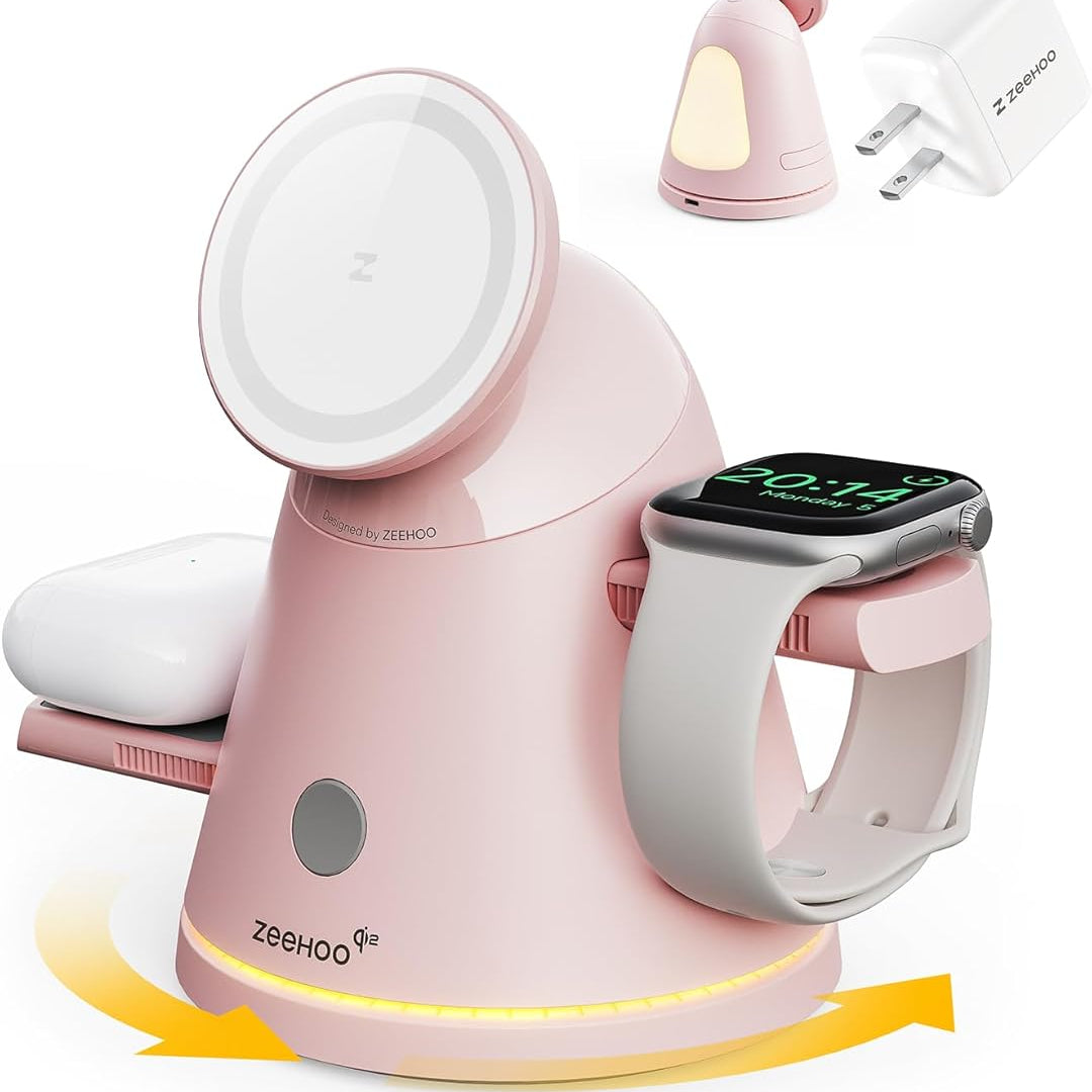 ZEEHOO LuminoCore 4-in-1 Wireless Charging Station