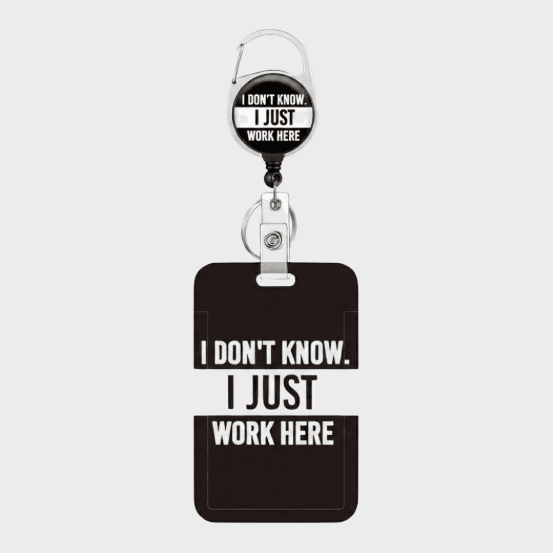 Novelty Retractable ID Card Badge Holder