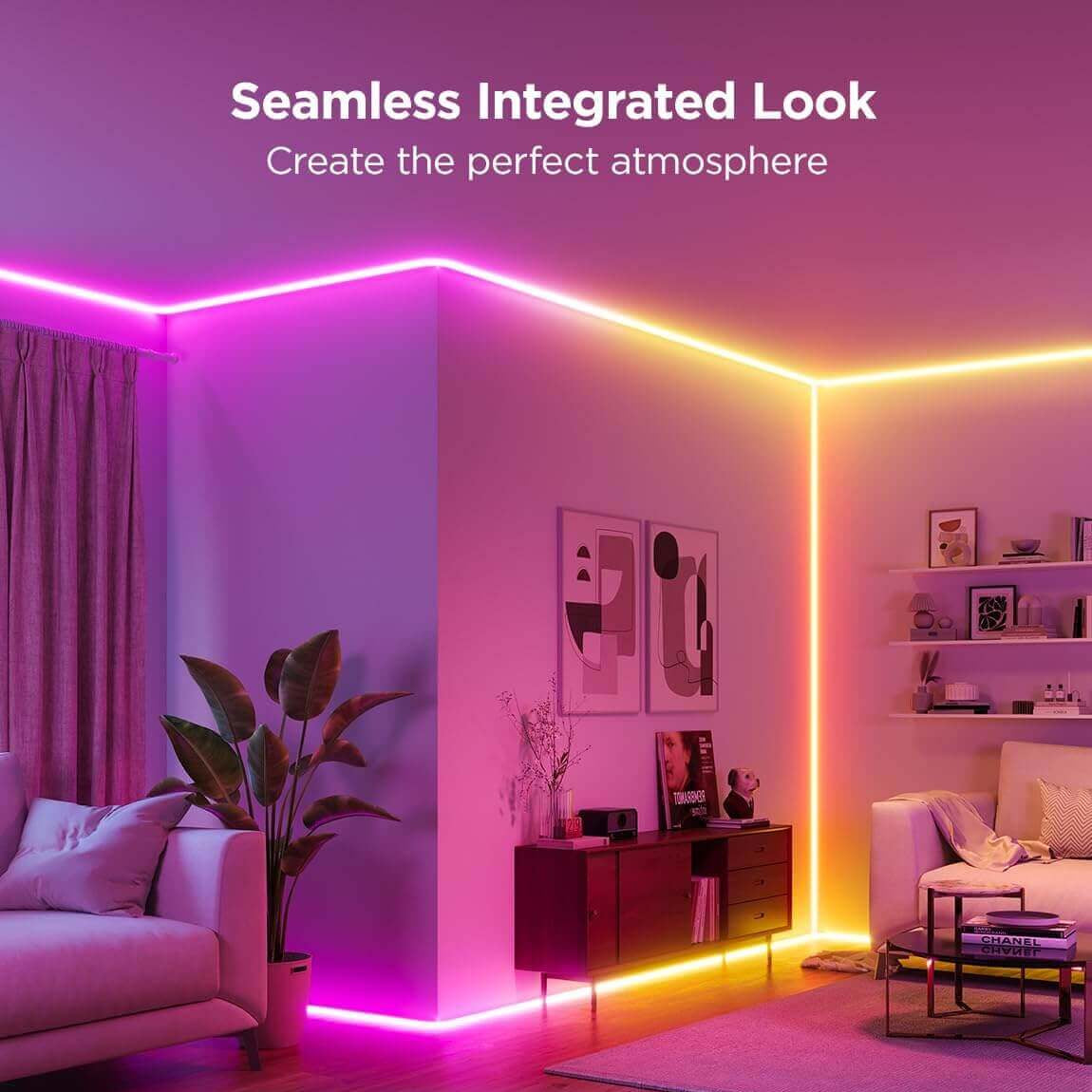Govee Neon LED Rope Light for Wall Lining 2-5M