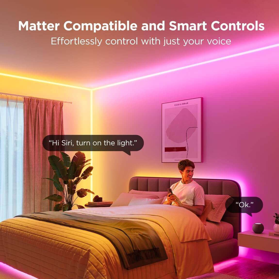 Govee Neon LED Rope Light for Wall Lining 2-5M