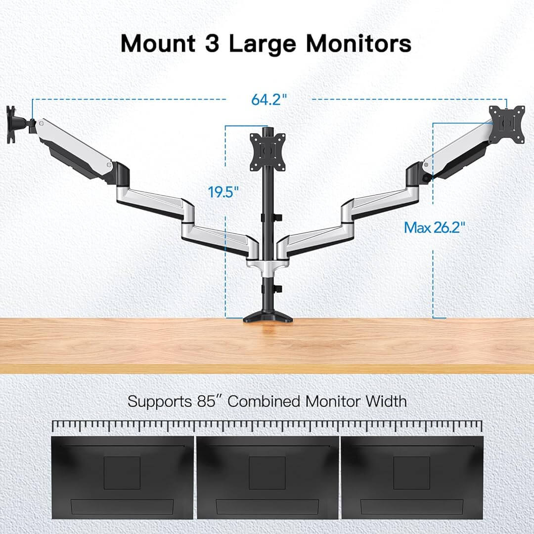 HUANUO Triple Monitor Mount