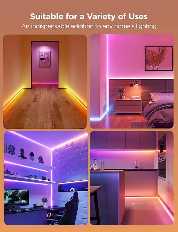 Govee Neon LED Rope Light for Wall Lining 2-5M