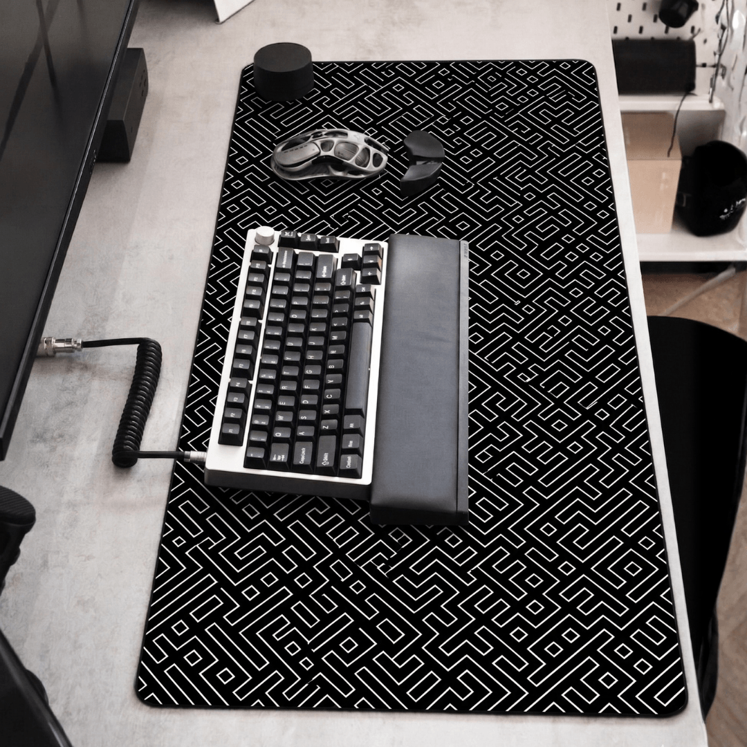 Printed Leather Desk Mat - Puzzle