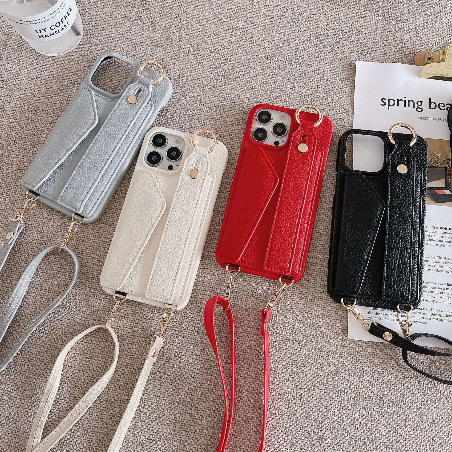 Faux Leather Crossbody Phone Case-DIVERSITY