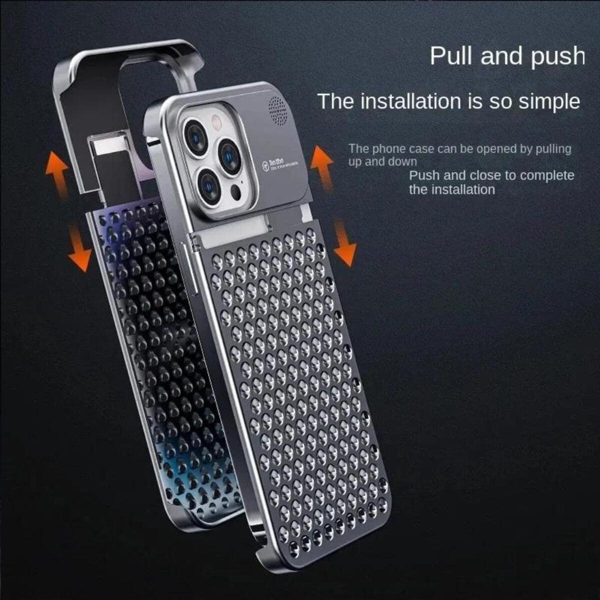 ALPHA Hybrid Metal Mesh iPhone Case-DIVERSITY