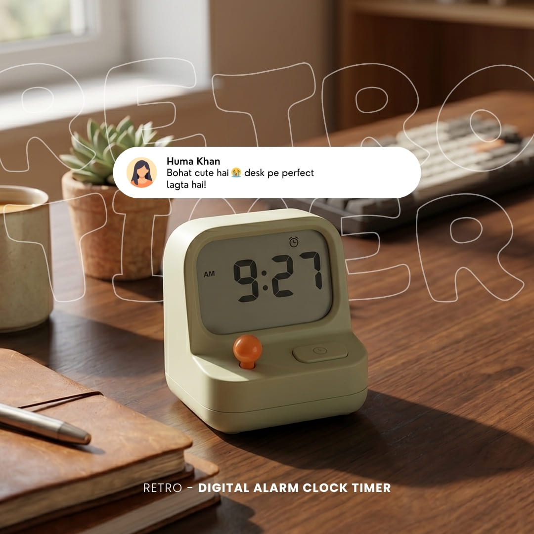 Retro Digital Alarm Clock Timer