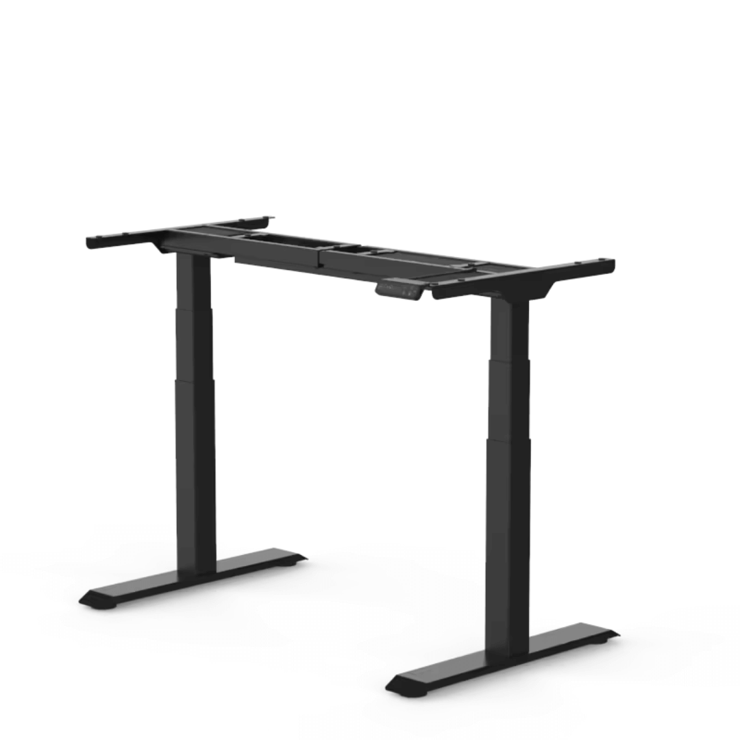 FlexiSpot E7 - Dual Motor Premium Standing Desk With Black Frame - Pure Frost
