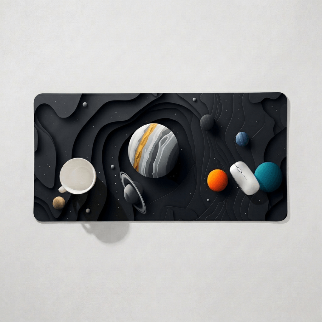 Printed Leather Desk Mat - Astro
