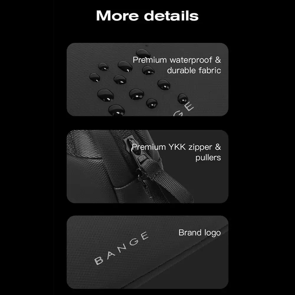 BANGE Tech Pouch Organizer Case - Silver