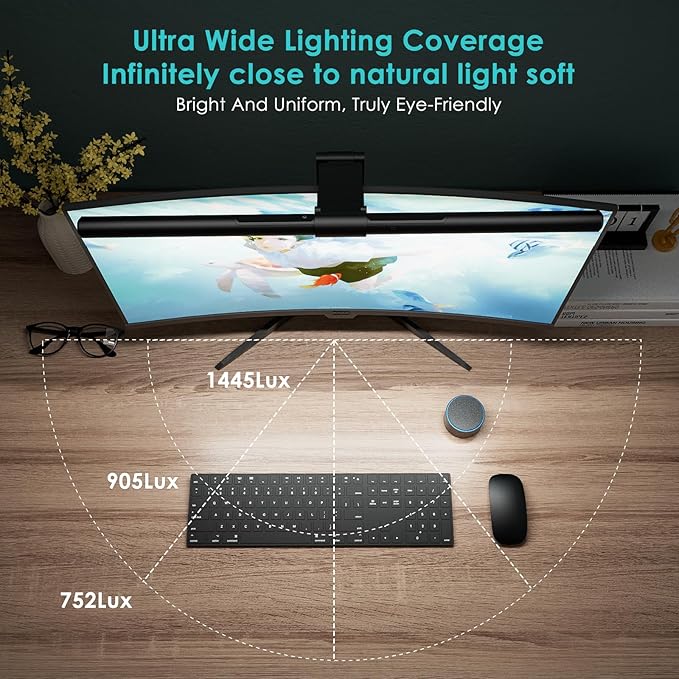 Quntis Monitor Light Bar PRO+ with Remote Control