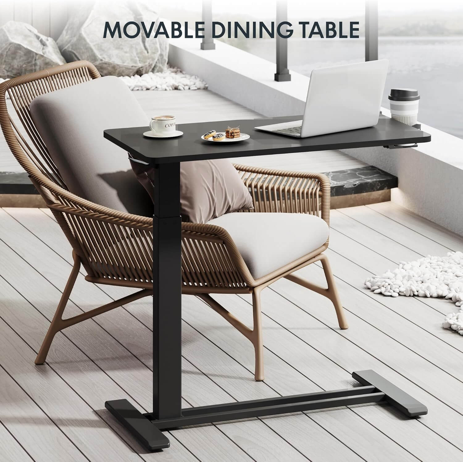 FlexiSpot - H7 Height Adjustable Table - Black