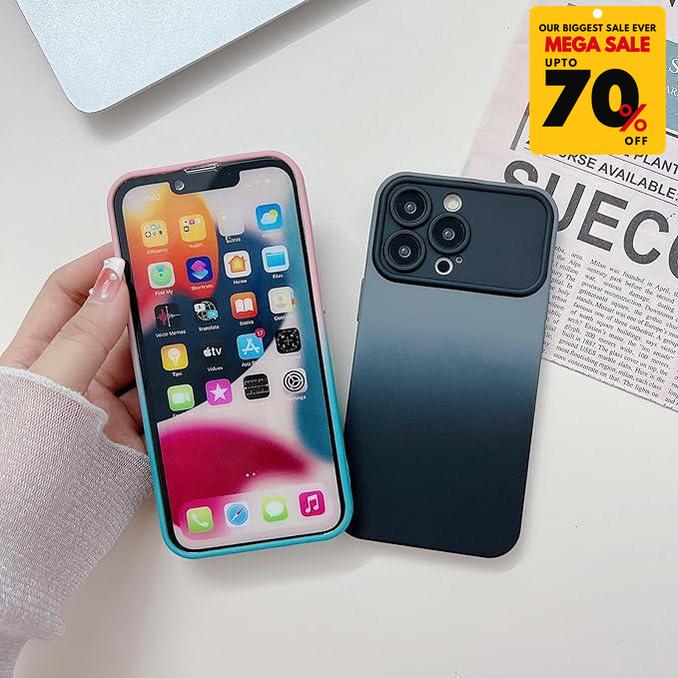 Gradient Silicone Wide Lens iPhone Case-DIVERSITY