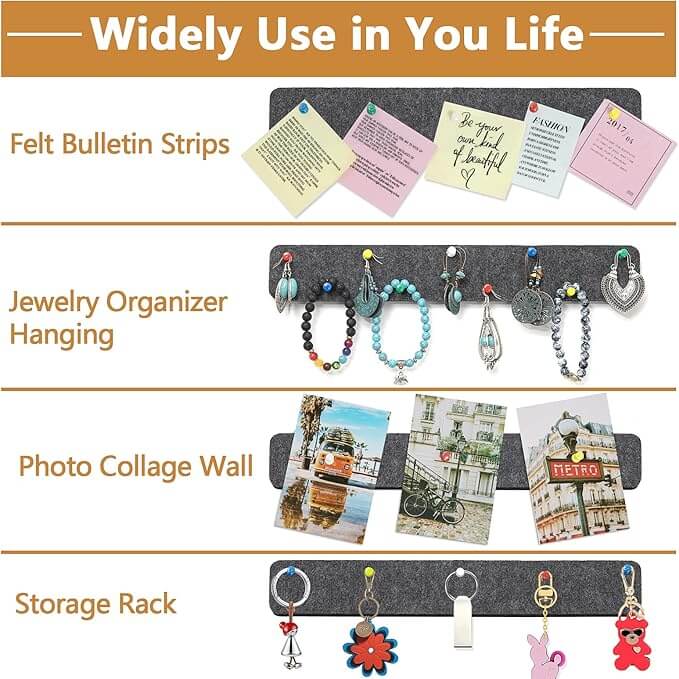 Felt Bulletin Board Pin Strips