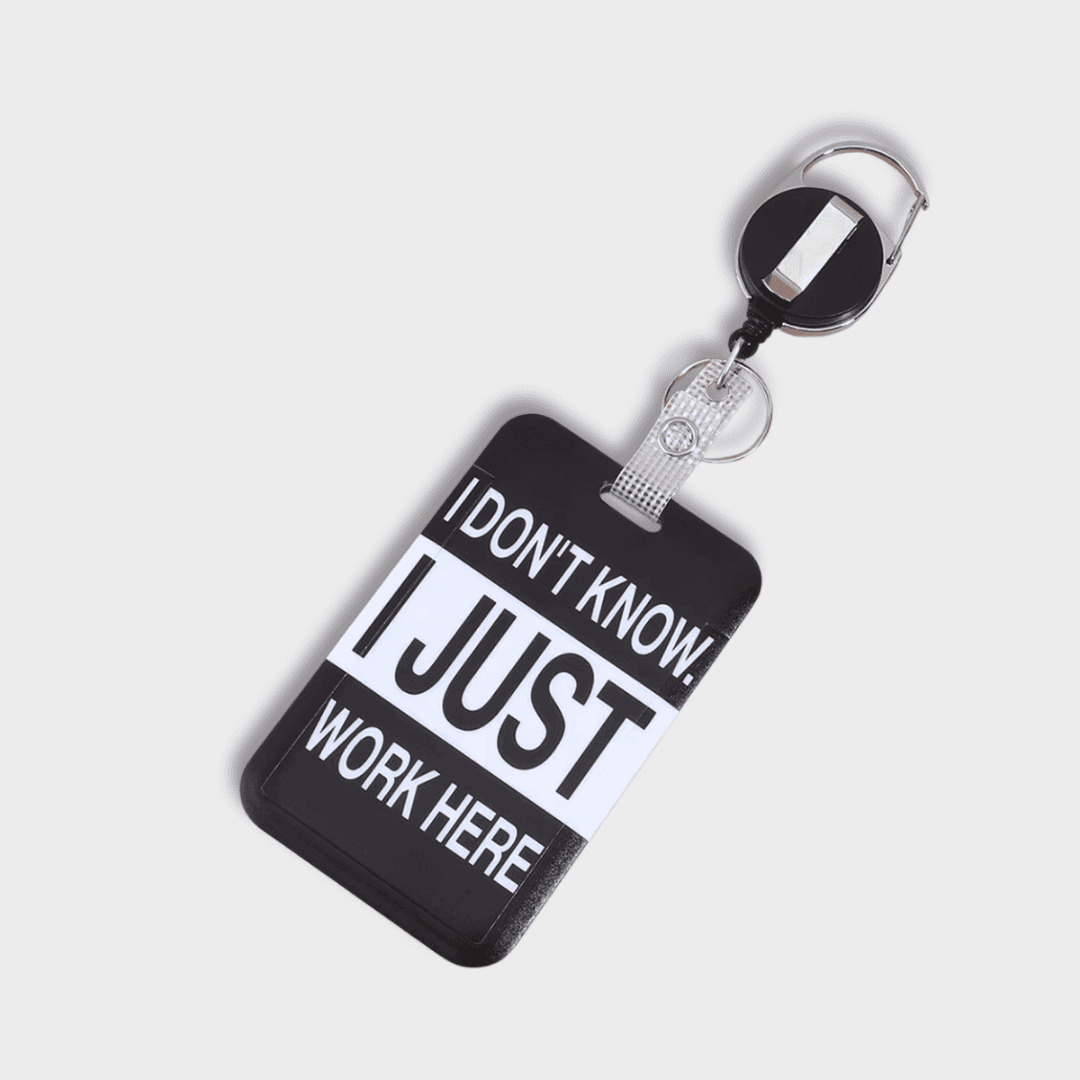 Novelty Retractable ID Card Badge Holder