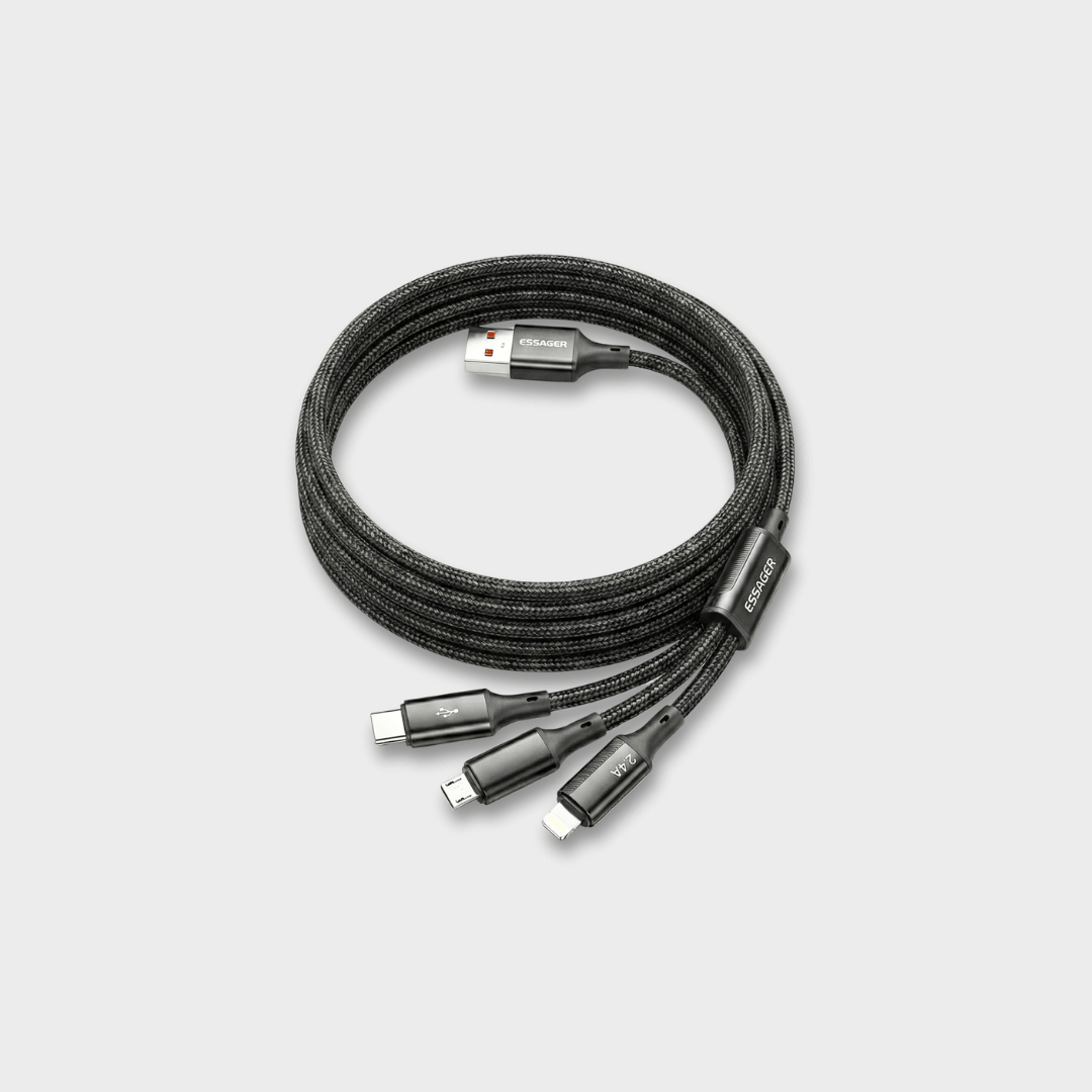 ESSAGER 3 in 1 100W Quick Charging Cable