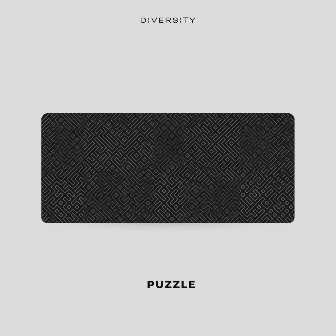Printed Leather Desk Mat - Puzzle