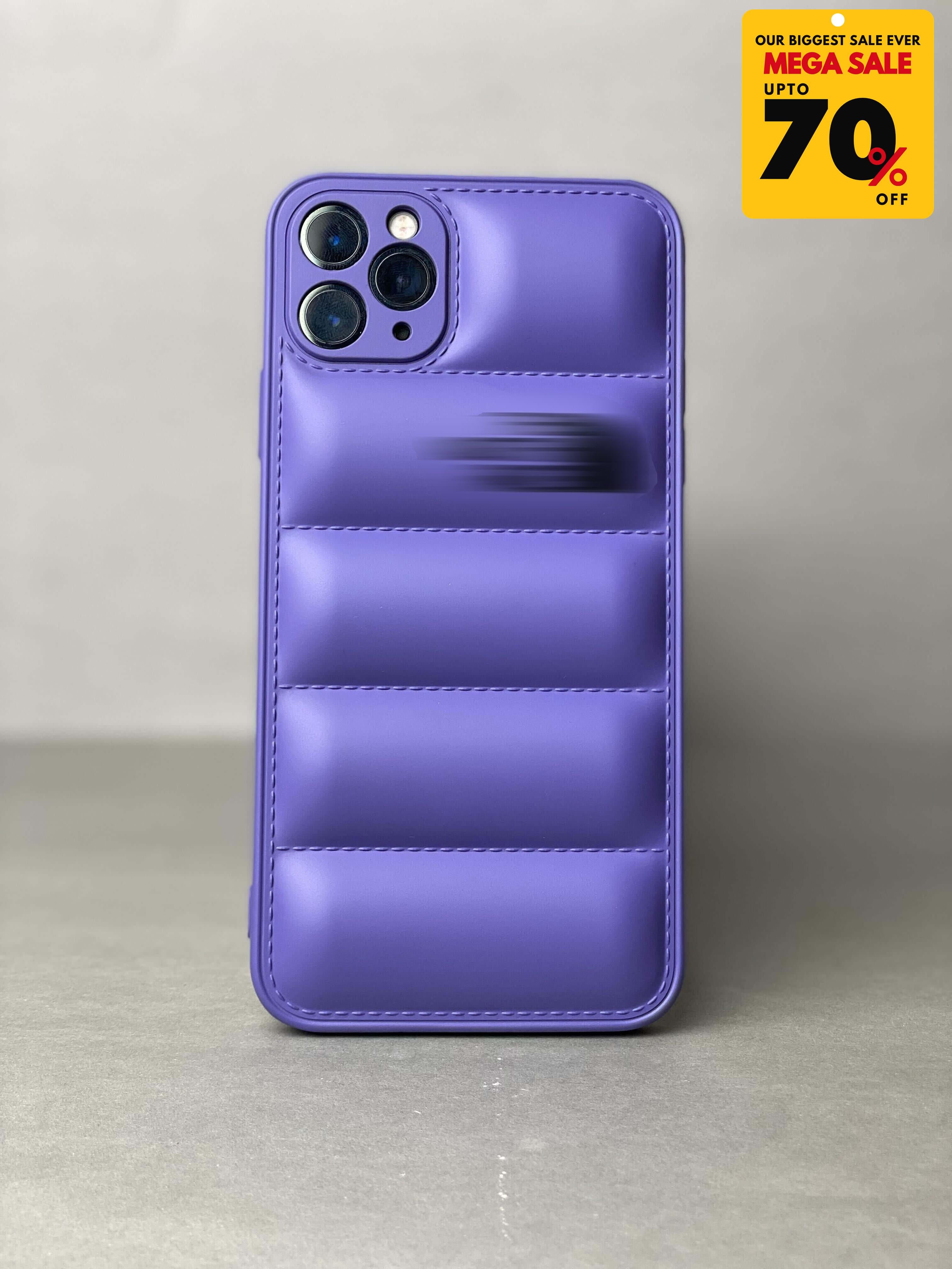 Puffer iPhone Cover - Purple
