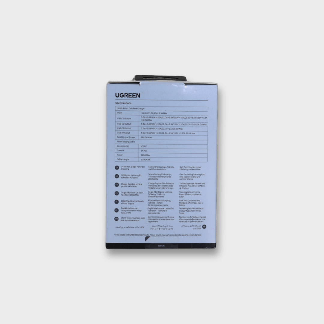 UGREEN Nexode Pro 160W 4-Port PD GaN Charger