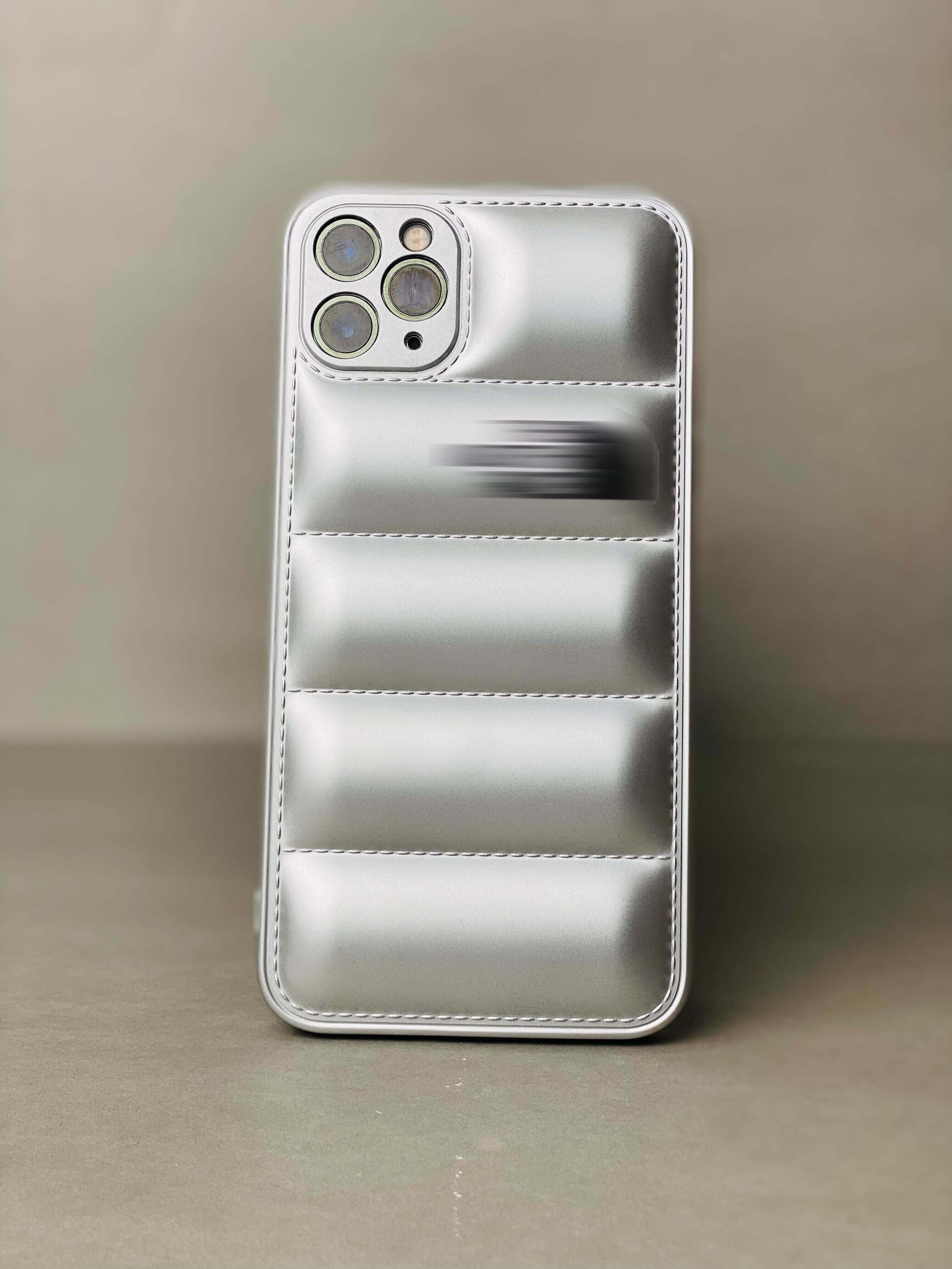 Puffer iPhone Cover - Silver