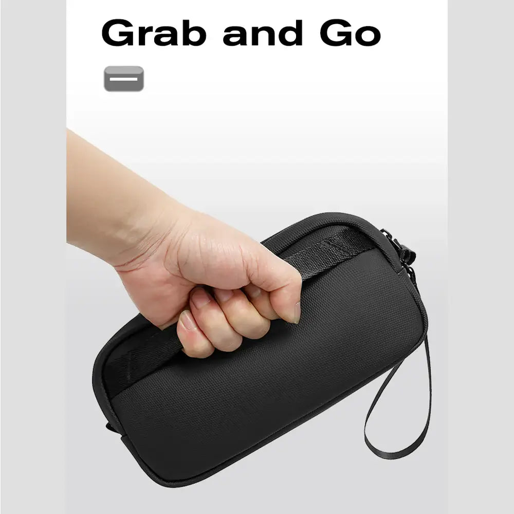BANGE Tech Pouch Organizer Case - Silver