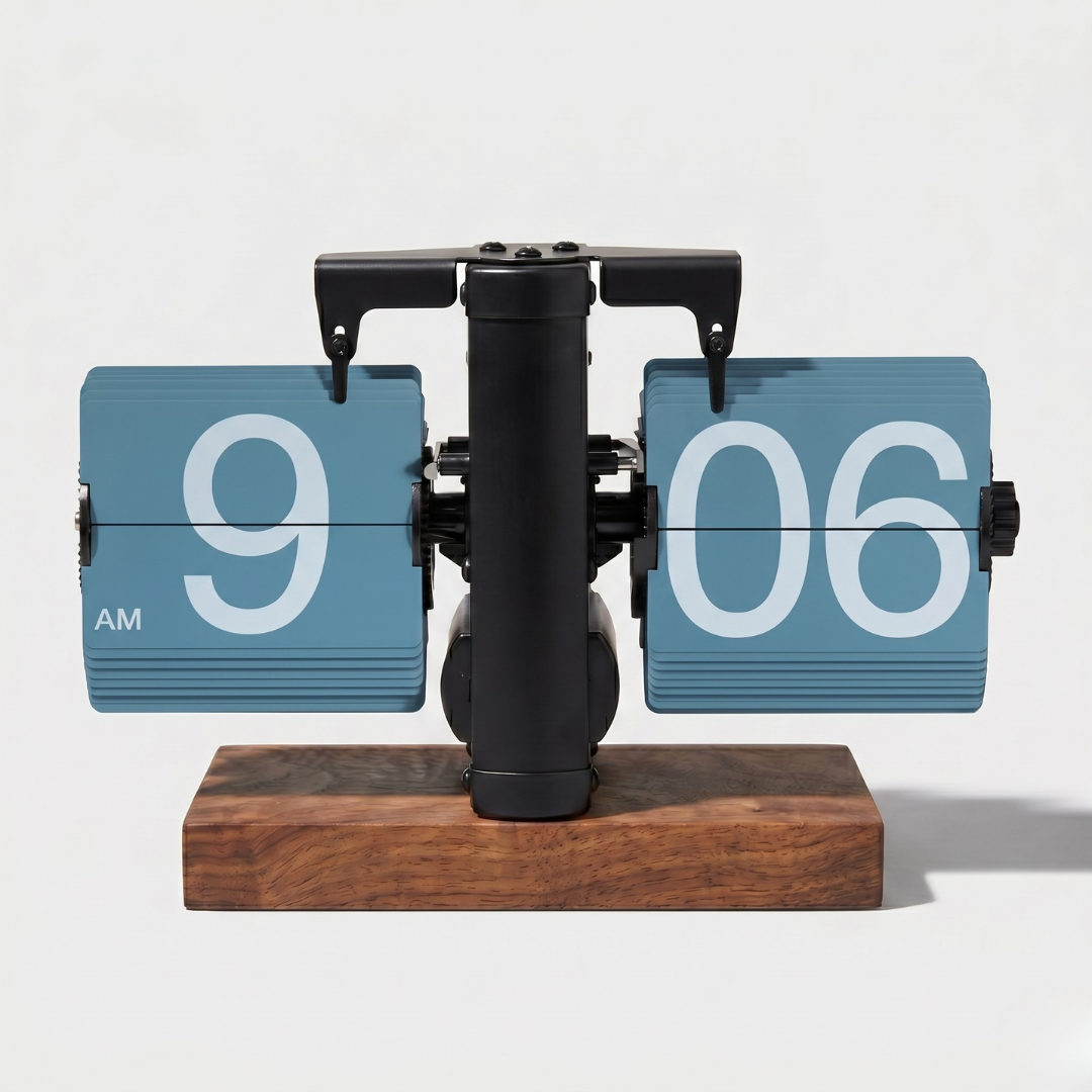 #Color_Black Blue - Flat Wooden Base