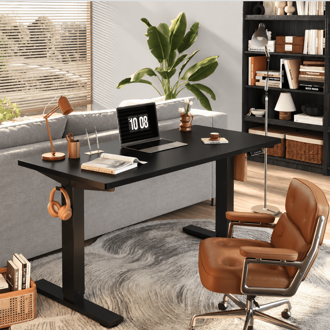 Flexispot EN1 - Single Motor Standing Desk With Black Top