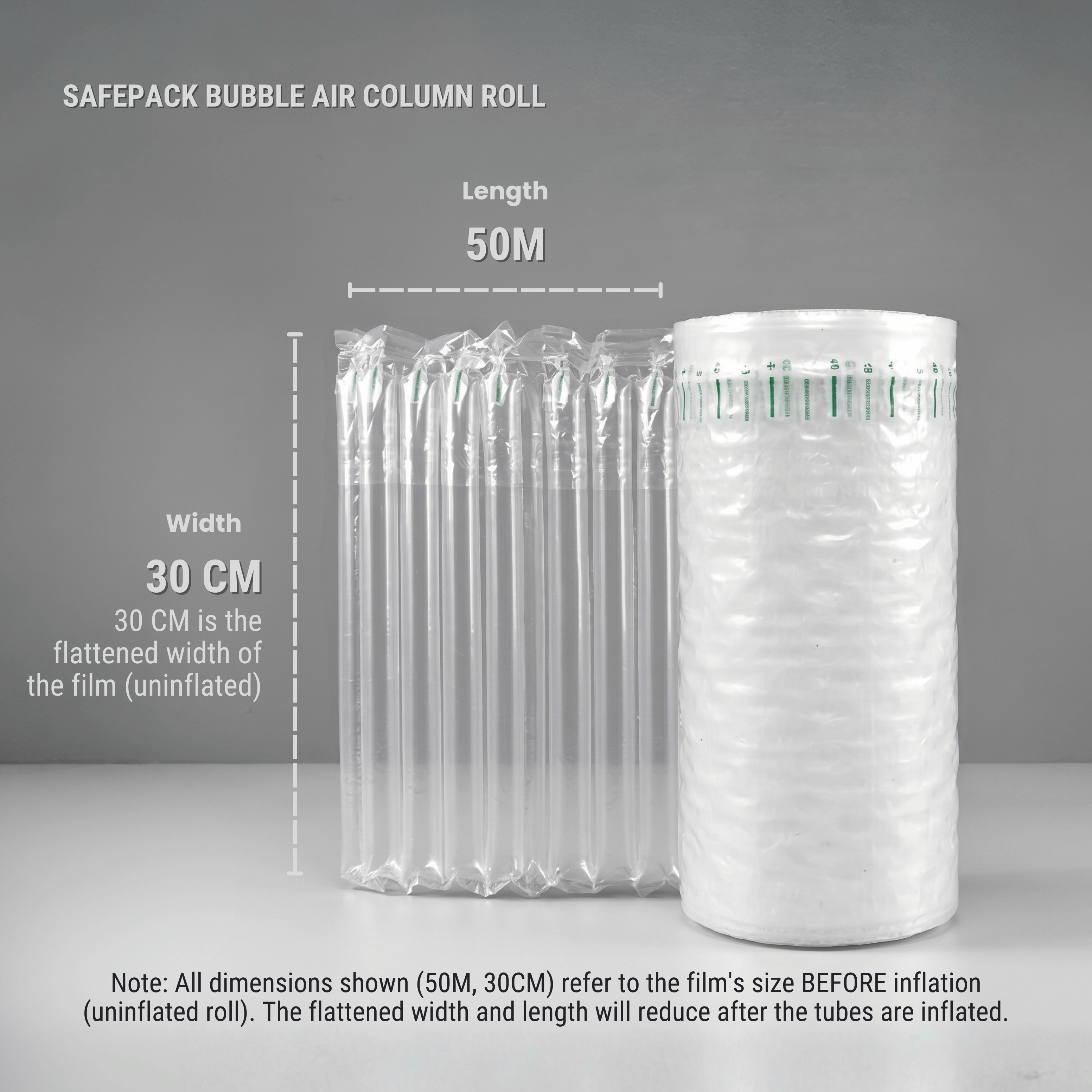 FORTIFY PACKAGING Bubble Air Column Roll