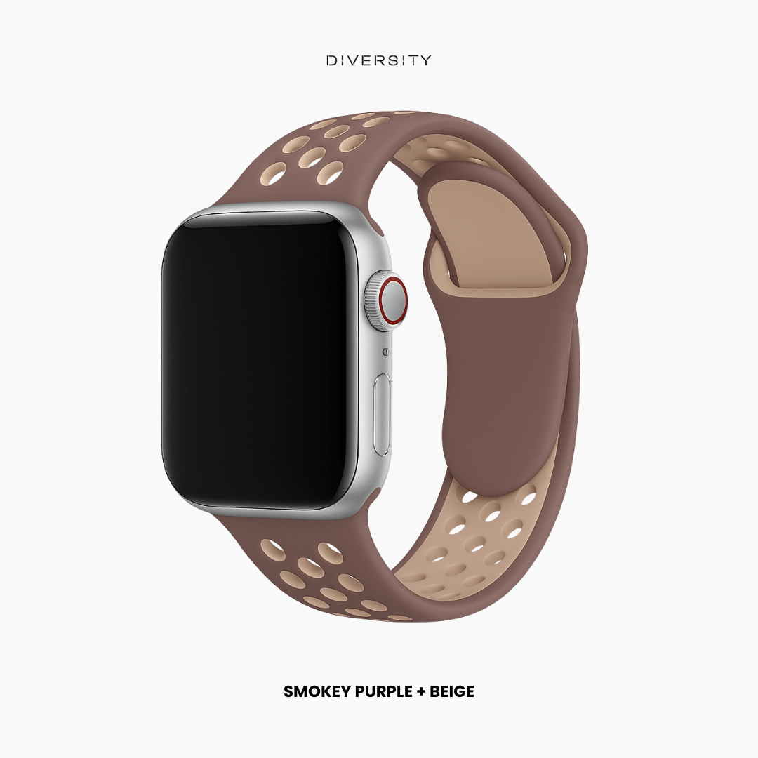 AirLoop Band For Apple Watch - Smoky Purple + Beige