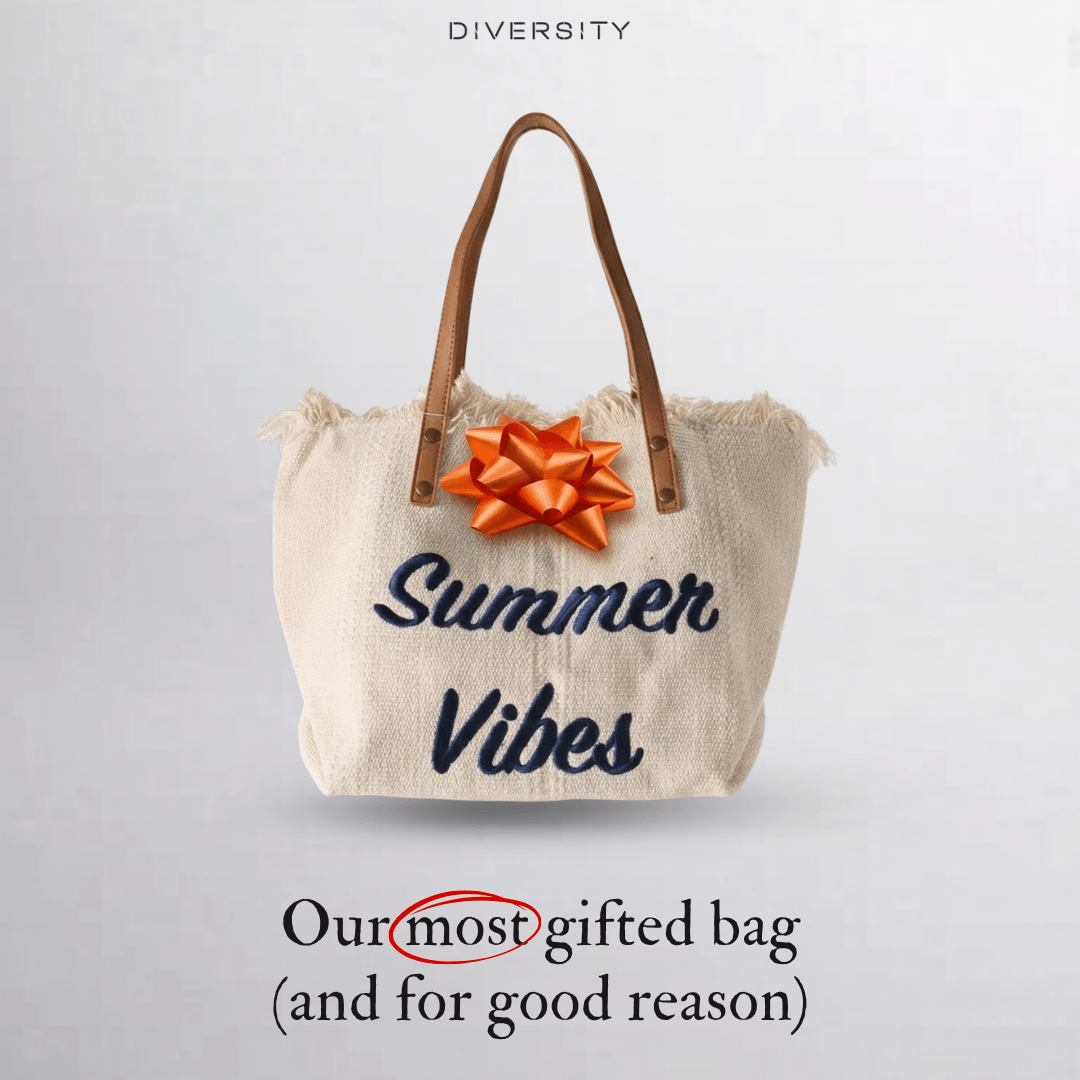 Summer Vibes Canvas Handbag - Khaki