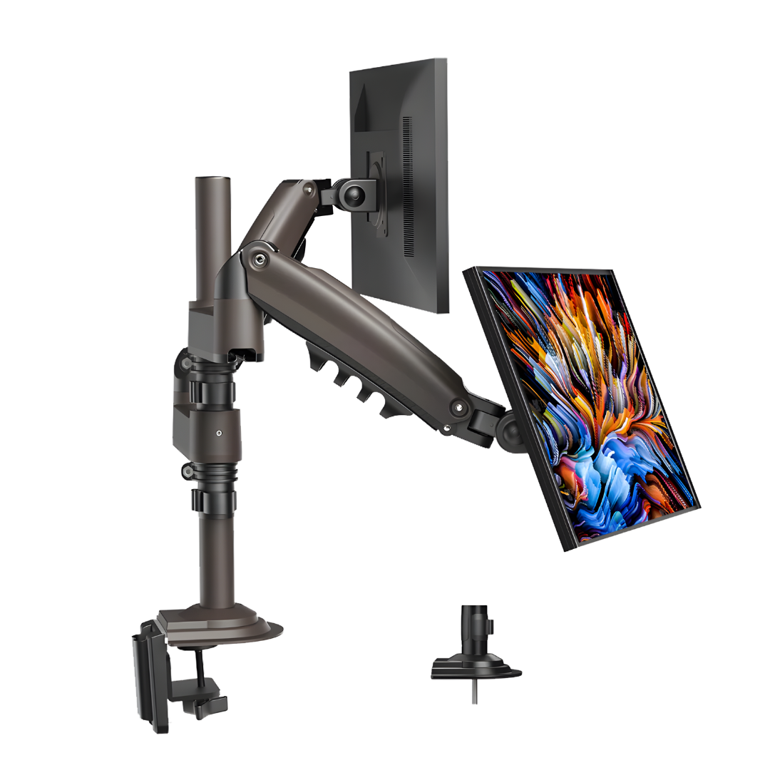 HUANUO Elevation Dual Monitor Arm - Black