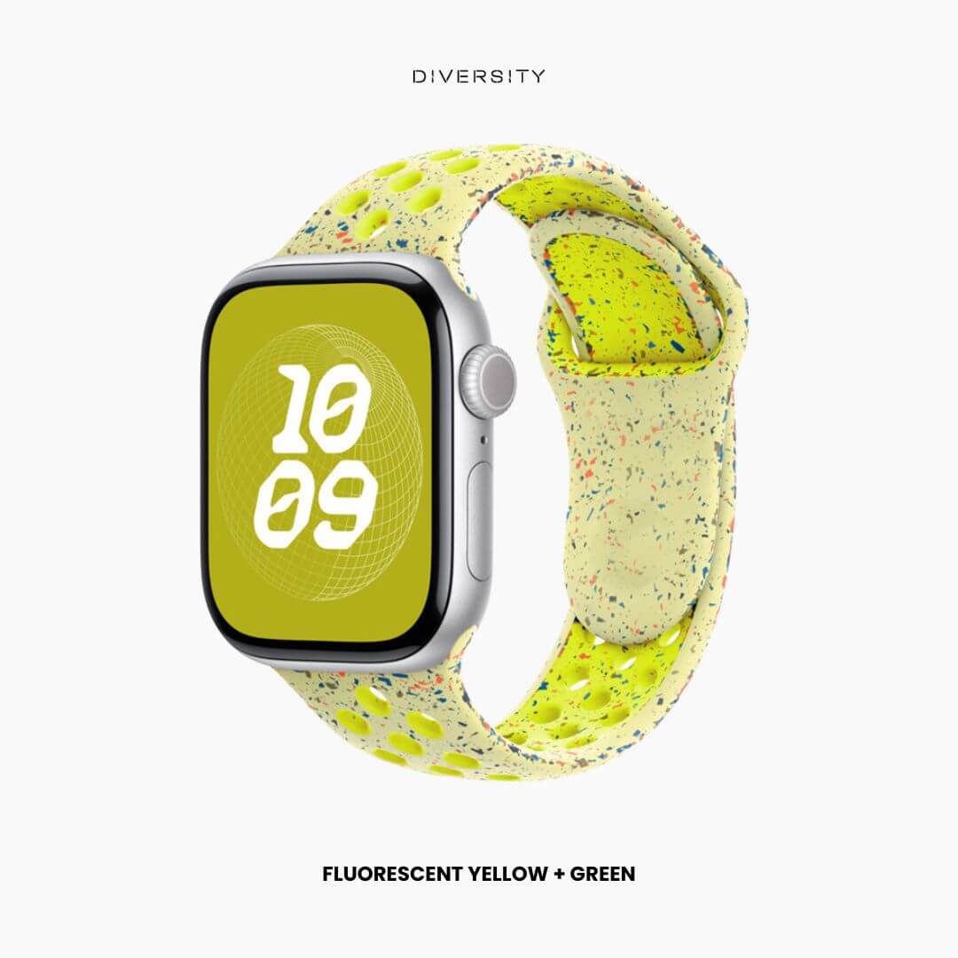 AirLoop Band For Apple Watch - Fluorescent Yellow + Green