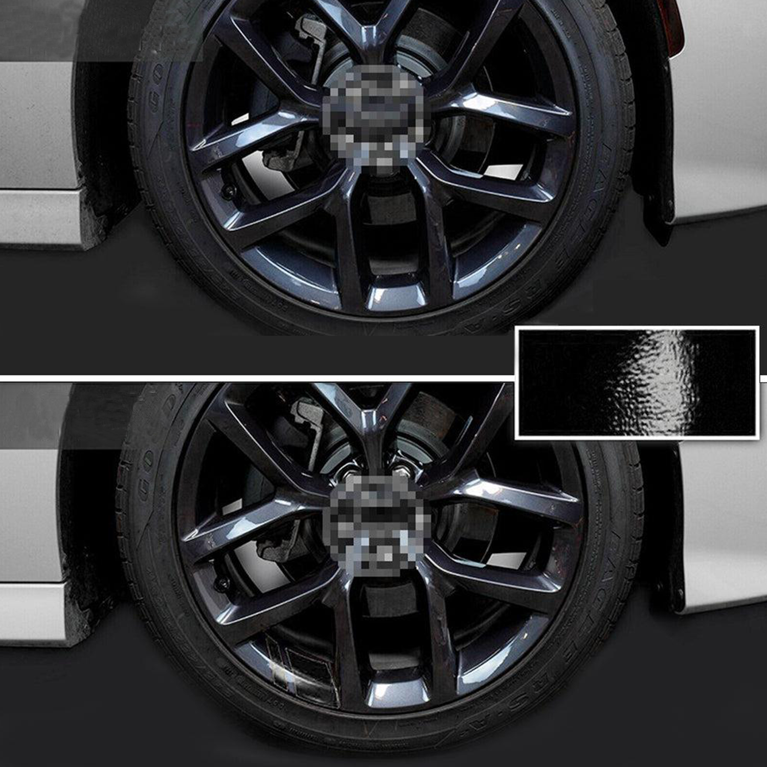 6 PCS Reflective Car Vinyl Rim Stickers-DIVERSITY