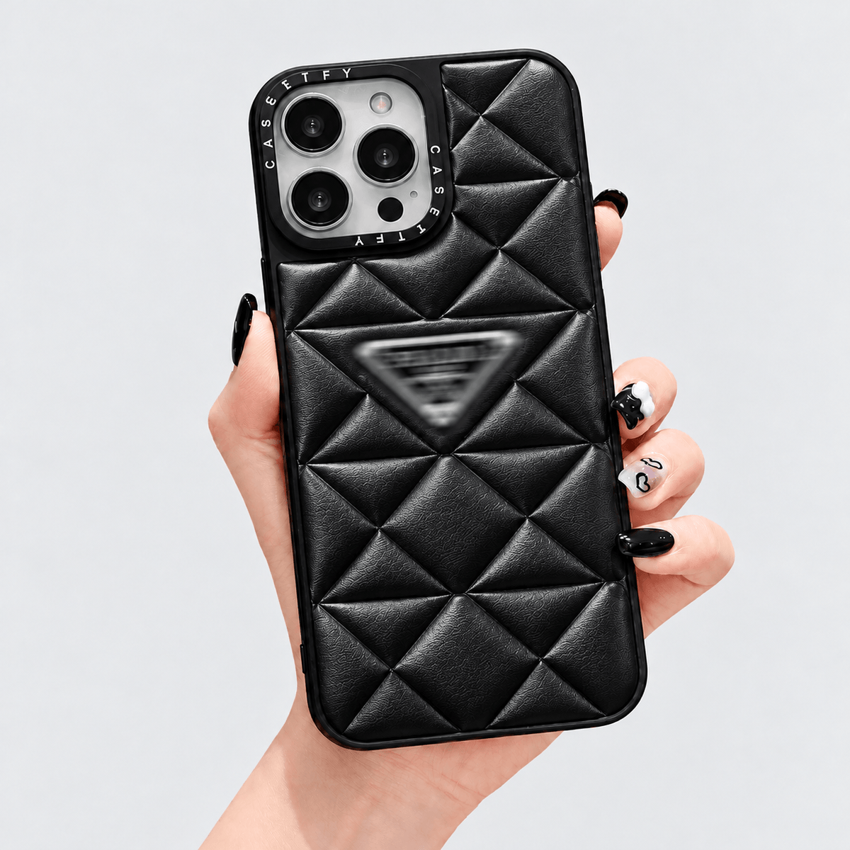 PD Puffer iPhone Case - Black