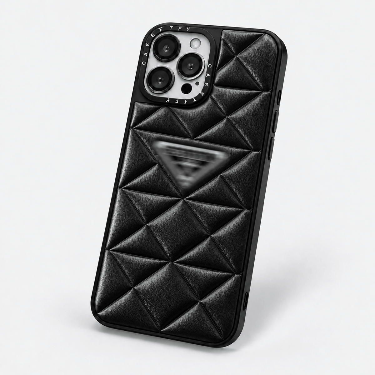 PD Puffer iPhone Case - Black