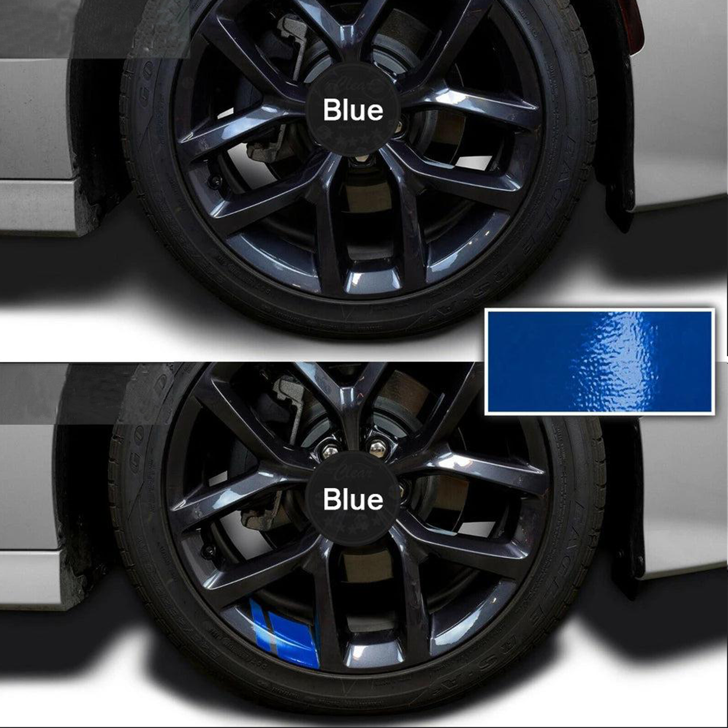 6 PCS Reflective Car Vinyl Rim Stickers-DIVERSITY
