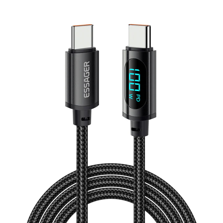 Essager LED Display PD 100W Charging Cable (Type C to C)